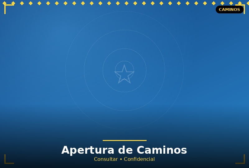 Apertura de Caminos